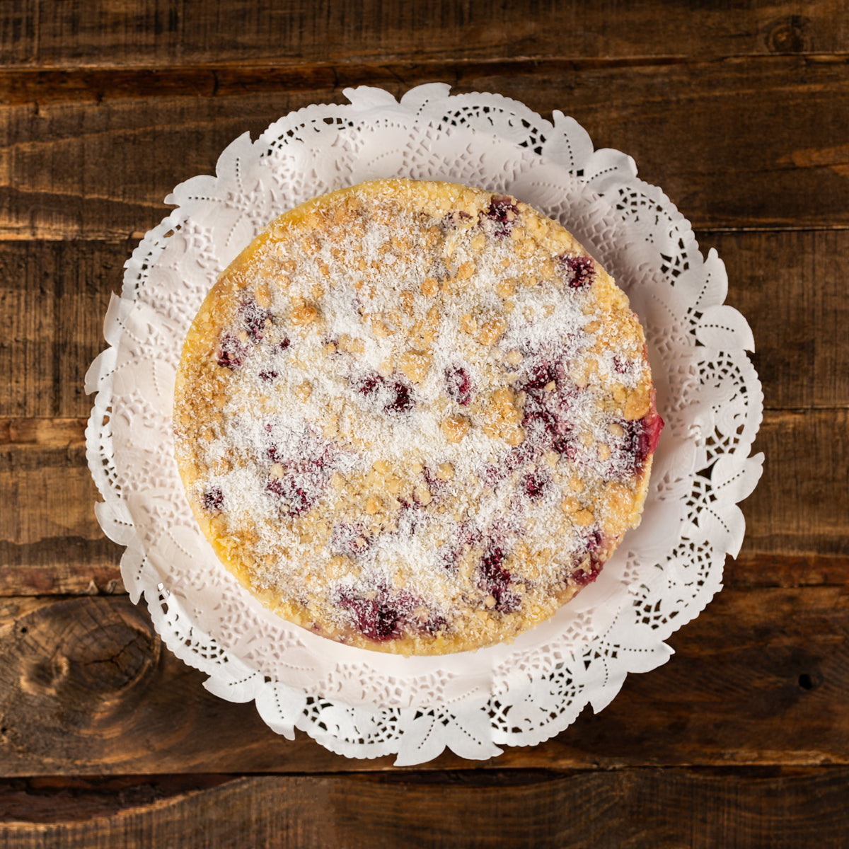 Crumble de frambuesas