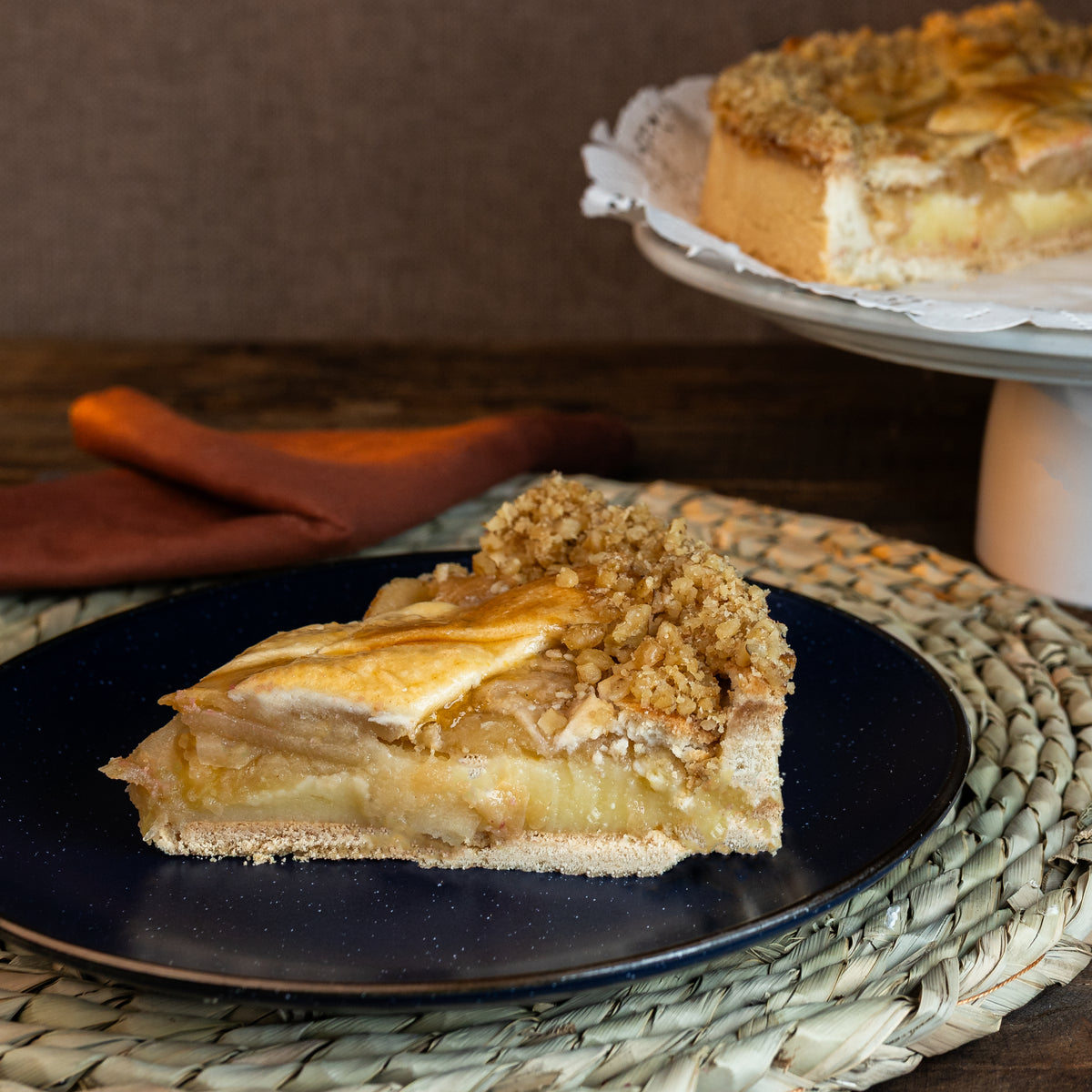Kuchen manzana nuez